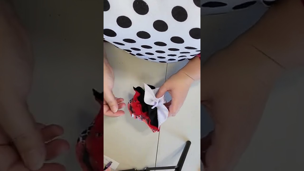 DIY Hot Mess Bow or Shredded Wrap Headband out of Bullet Fabric