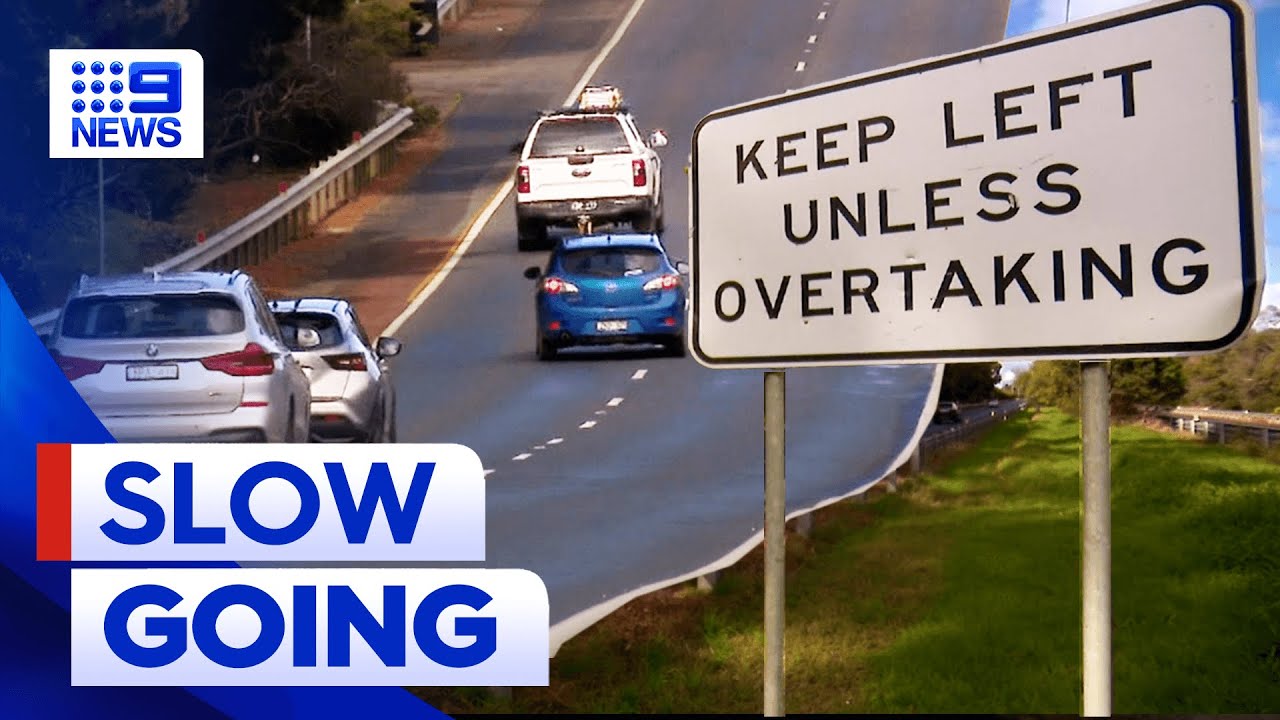 Drivers stripped of demerit points for driving slow | 9 News Australia