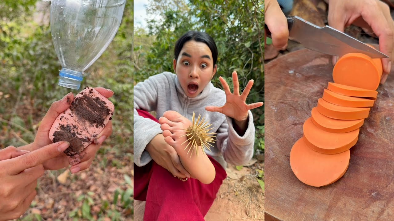 Wow! The girl show Amazing Smart and Useful in Forest #bushcraft #survival #survivalskills #camping