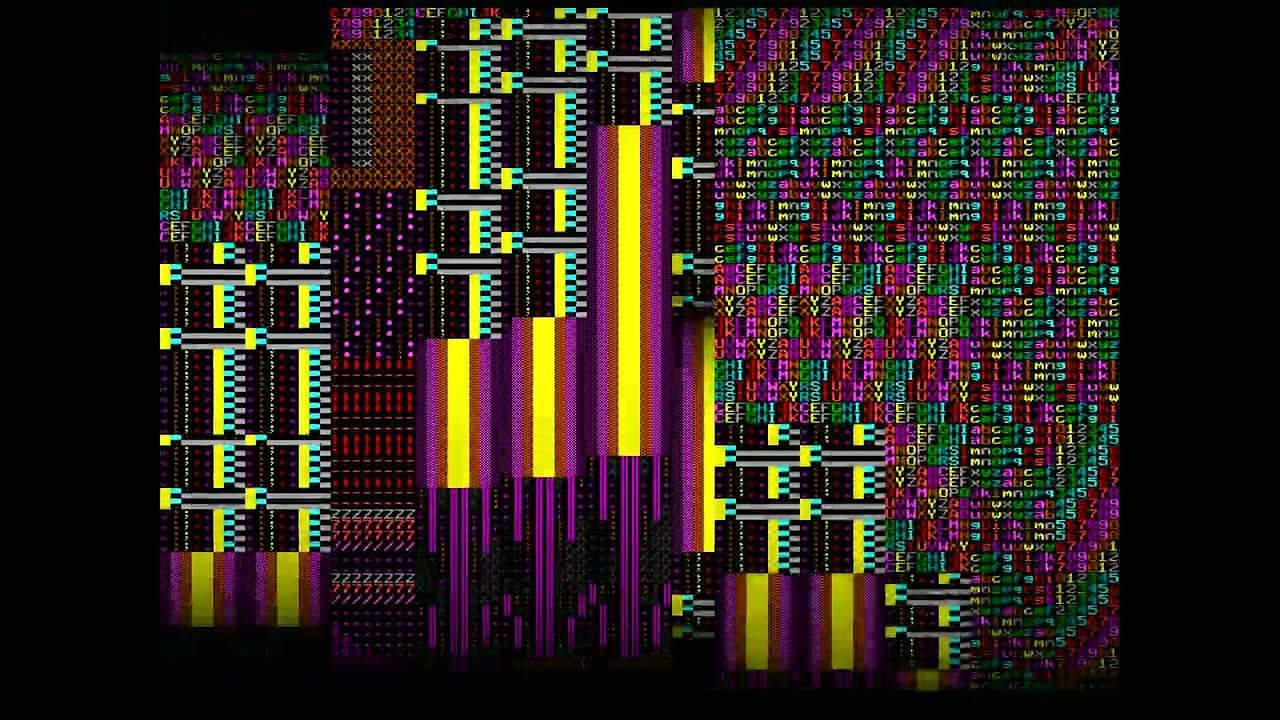 FULL HD All colors combination  (1440PX1080) ASCII #AAVFX *Moving Background* VJ-Effect