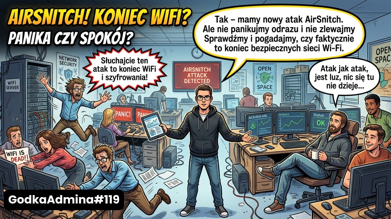 GodkaAdmina#119 Nowy atak AirSnitch - m&oacute;wią, że to koniec bezpiecznych sieci Wi-Fi. A jaka prawda?