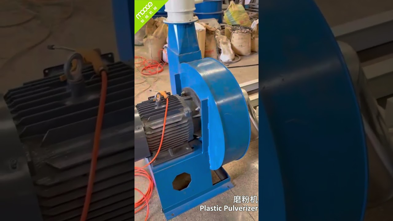 Plastic pulverizer machine test run