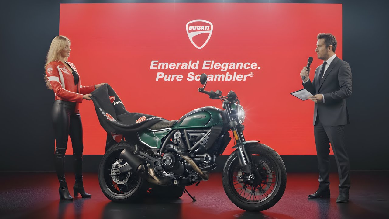 DUCATI SCRAMBLER NIGHTSHIFT EMERALD GREEN 2026 ГОДА ПРЕДСТАВЛЕН! Дух 70-х возрождается с современ...