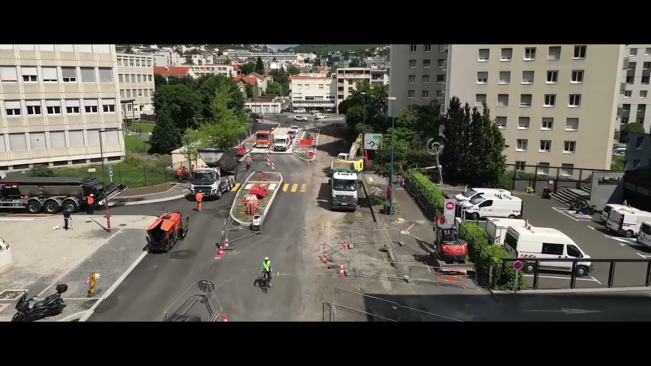 InspiRe : Avancement des aménagements - secteur Berthelot à Clermont-Ferrand (drone)