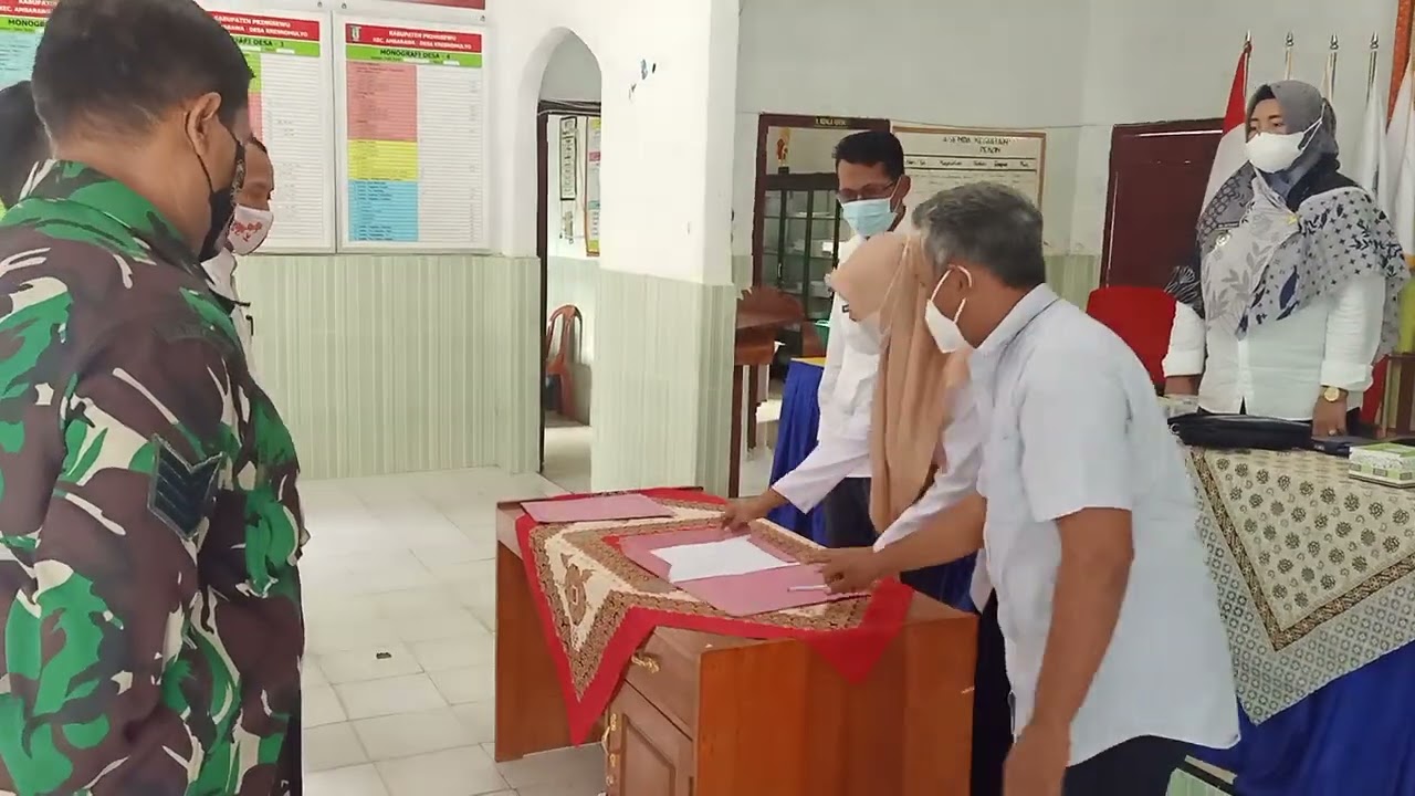 DOKUMENTASI PELANTIKAN JAJARAN APARATUR PEMERINTAH PEKON KRESNOMULYO