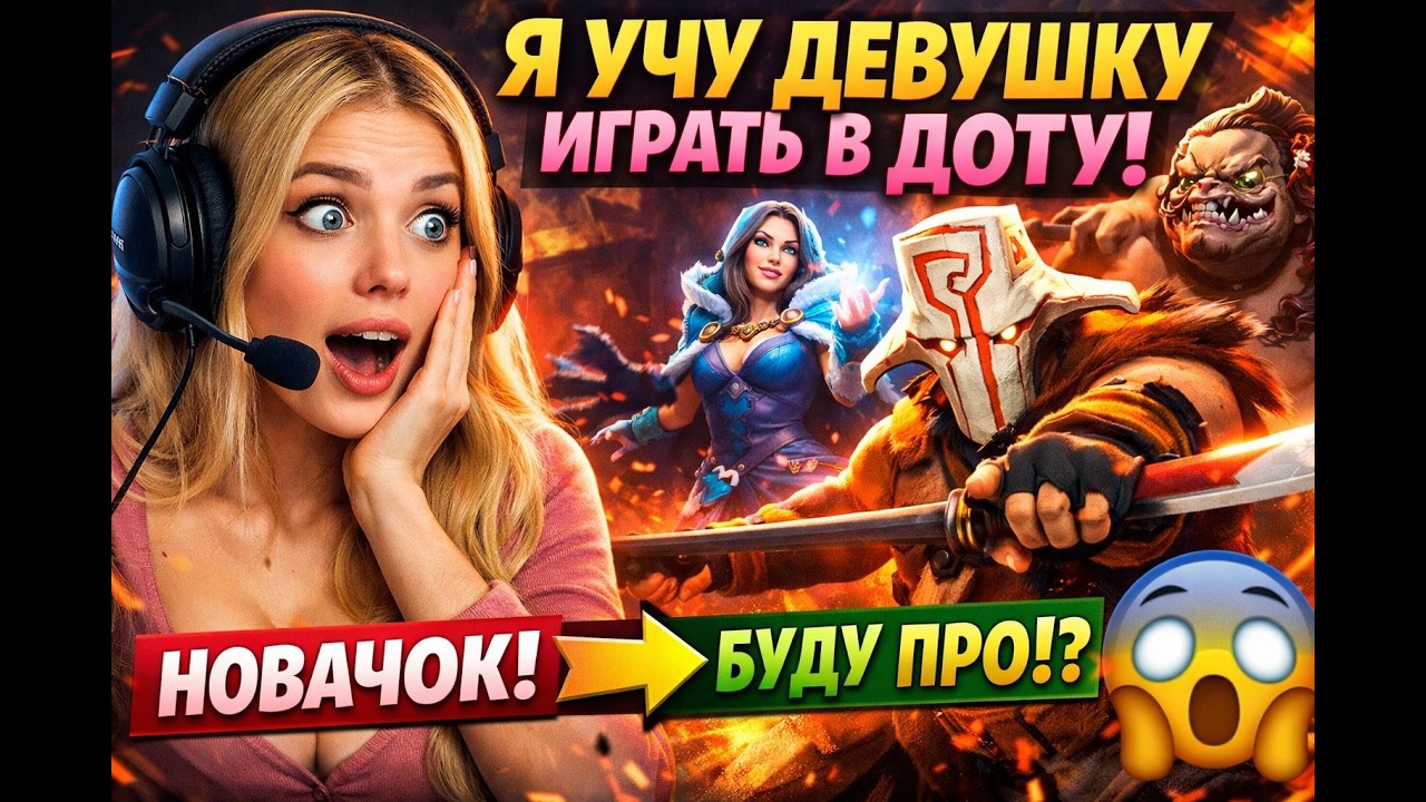 МОЯ ДЕВУШКА ПРОХОДИТ ОБУЧЕНИЕ В ДОТЕ 2