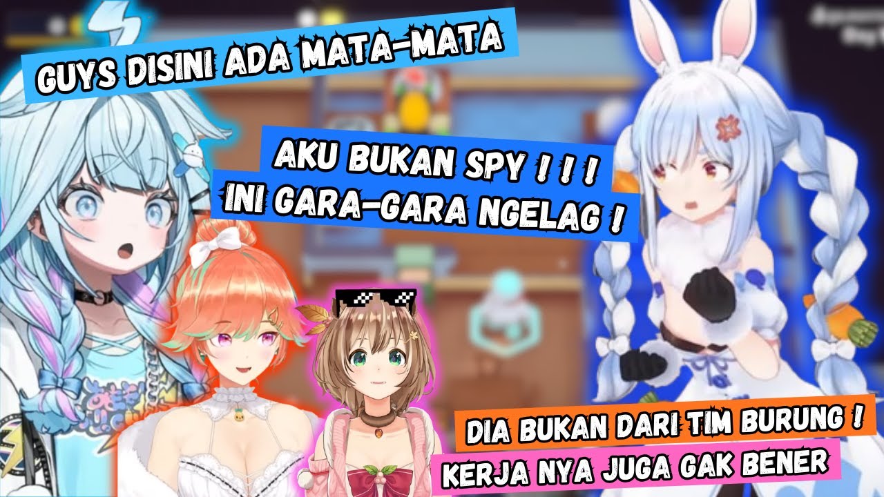 Pekora Dituduh Jadi Spy Karena Ngelag dan Membuat Kerja nya dia Jadi Gak Bener di Plate UP