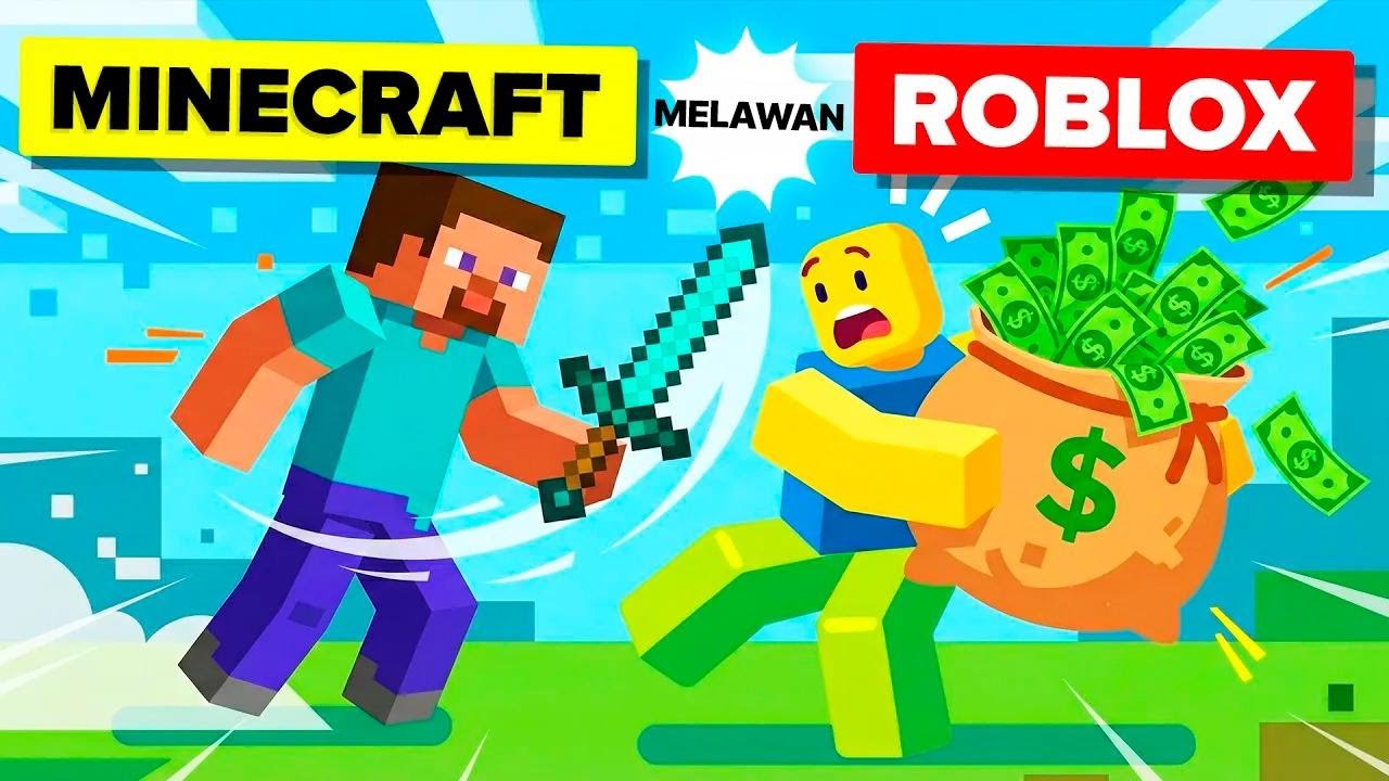 MINECRAFT vs ROBLOX: Mana yang Lebih Seru? Beda Game, Beda Cerita!