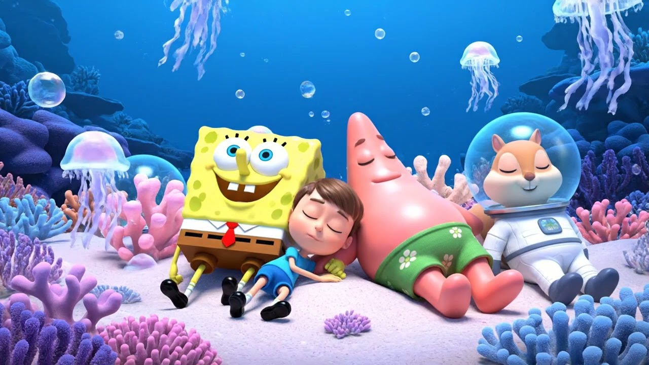 La Medusa de Bob Esponja Voló Sobre la Rosa del Mar | Rimas Infantiles y Canciones para Niños