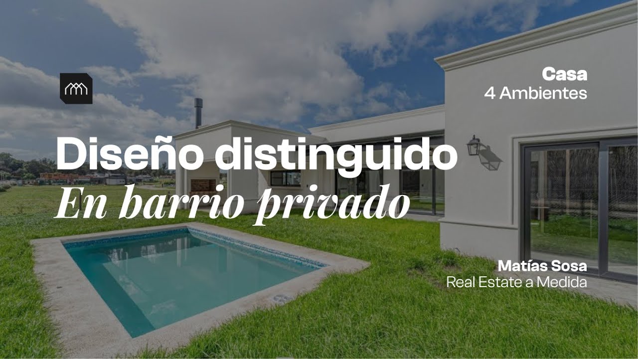 Casa 4 ambientes A ESTRENAR con IMPONENTE entrada en barrio privado