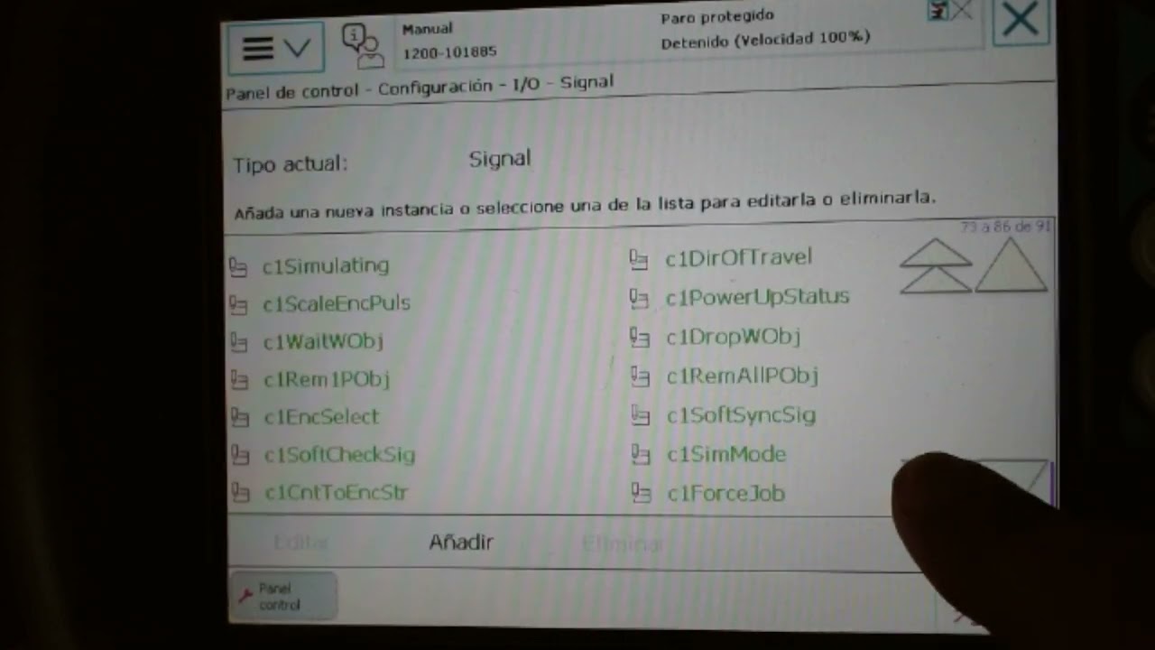ABB IRC5 - 08 - Configurando entradas y salidas desde el Flexpendant