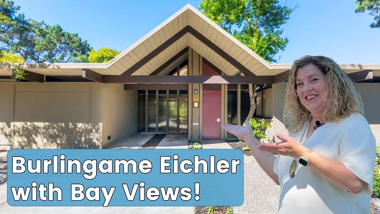 Burlingame Eichler: Space and Views! Mid Century Home