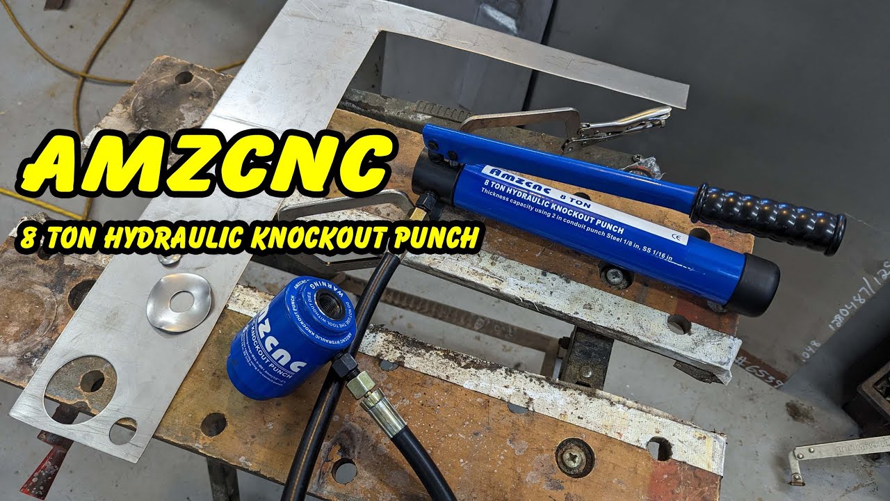 Testing Amzcnc 8 Ton Hydraulic Hole Punch SYK-8