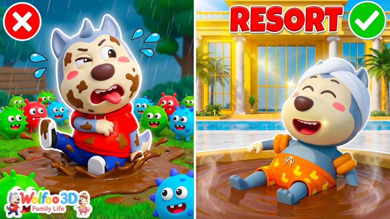 Wolfoo Learns | Where Should Wolfoo Take a Safe Mud Bath? | Family Stories for Kids