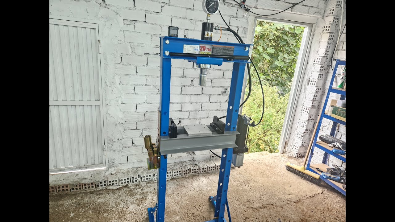 Prensa Hidraulica + Neumatica HBM 20  Toneladas -  Imprescindible En tu Taller