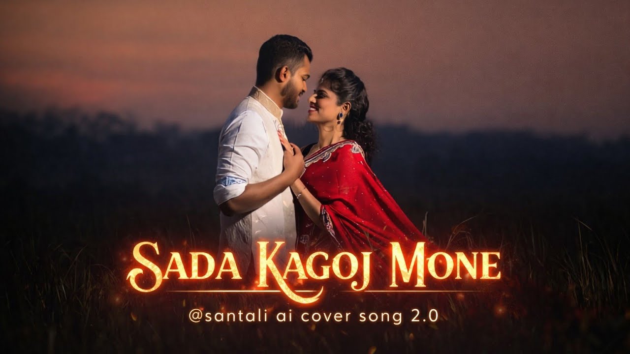 🎵 SADA KAGOJ MONE | Santali Romantic AI Cover Song 2026 | @santali ai cover song 2.0