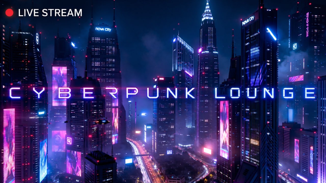 the city never sleeps. cyberpunk lounge ambient