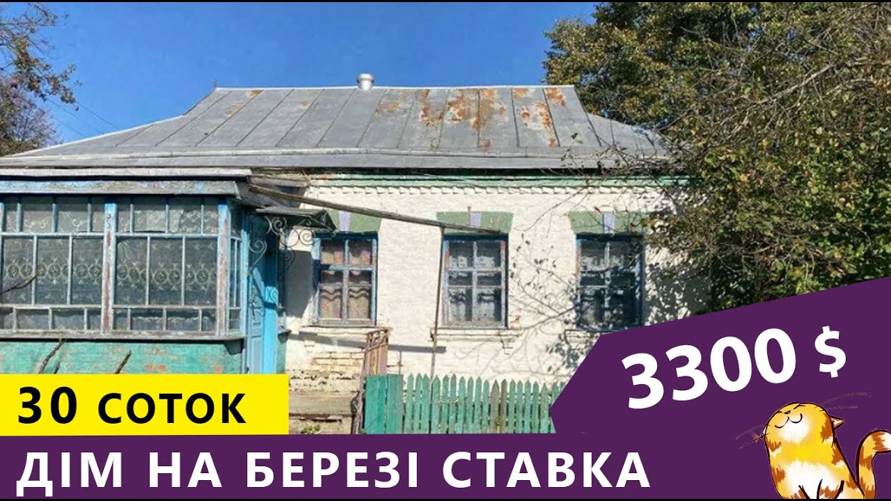 Огляд дому біля ставка. Черкаська область. Продаж