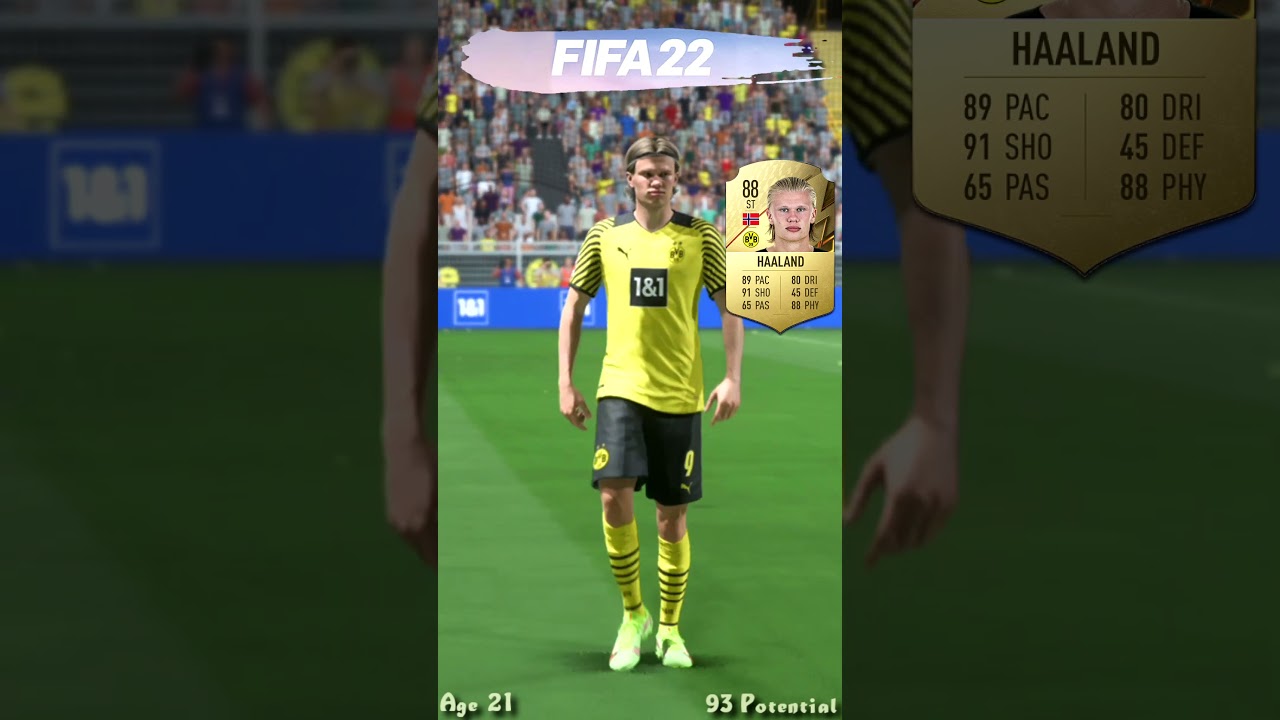 ERLING HAALAND IN EVERY FIFA (17-25) #erlinghaaland #norway #manchestercity #fifa  #evolution