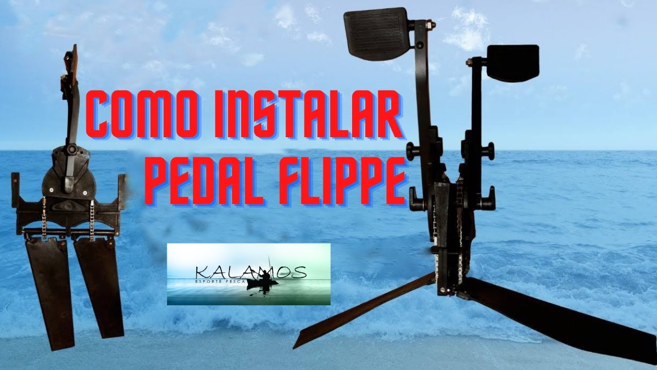 PEDAL BARBATANA FLIPPE KALAMOS PARA CAIAQUE [COMO INSTALAR]