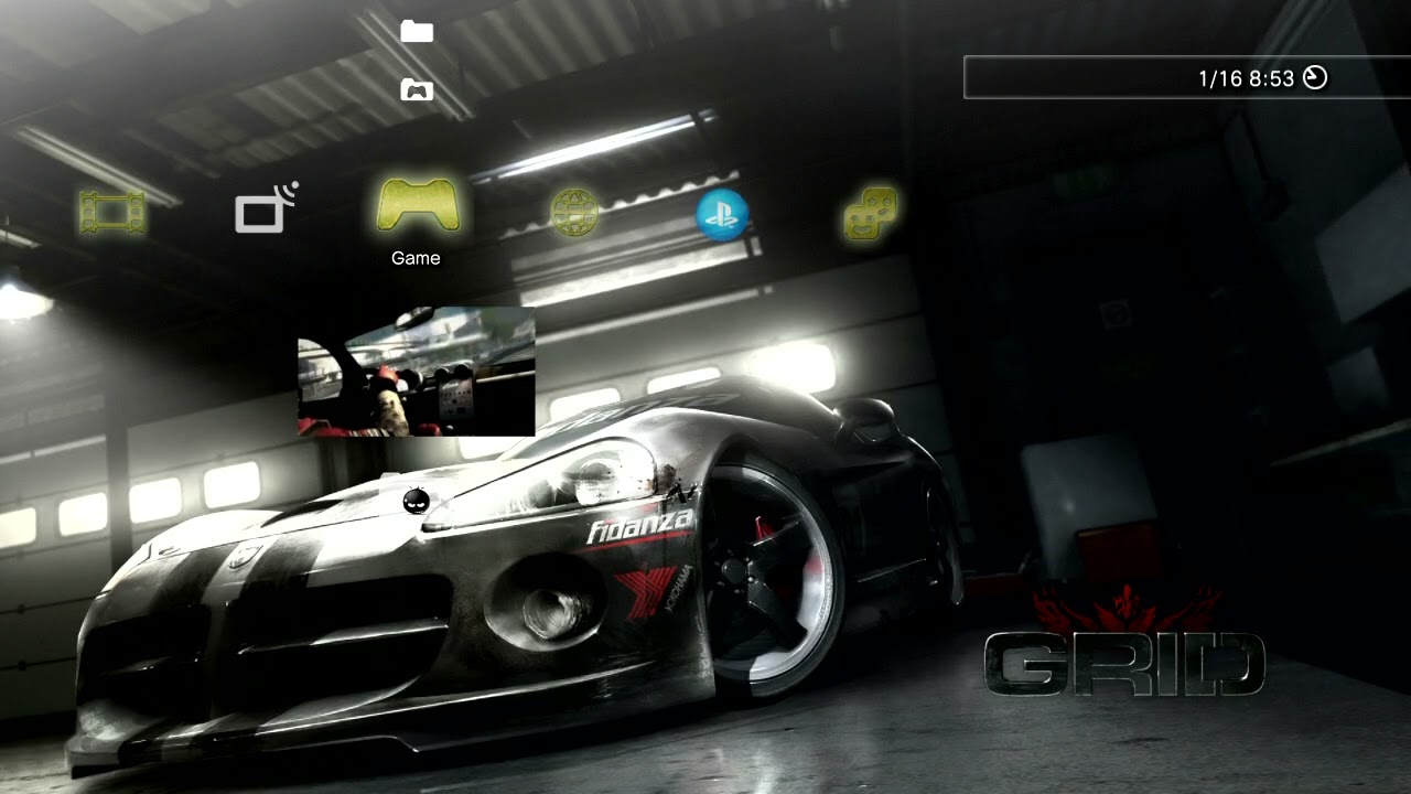 Race Driver: Grid (PS3) - XMB Menu Theme Music - High Quality