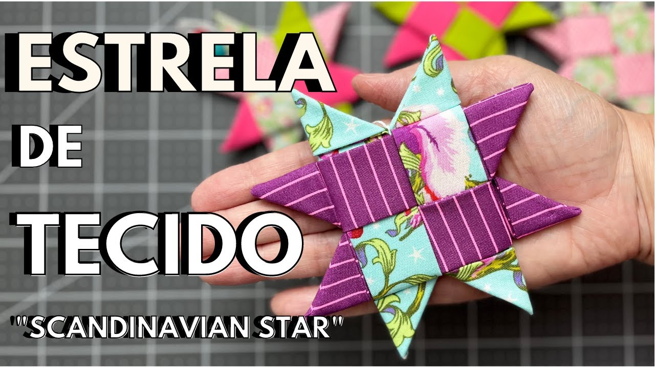 Vem fazer uma Estrela de Natal em de Tecido e sem costuras para enfeitar a &Aacute;rvore!|Scandinavian Star