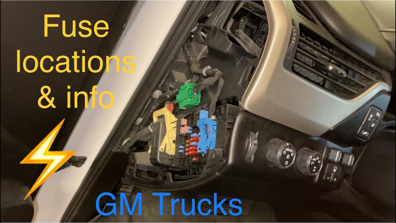 Hidden Fuse locations & info GM Yukon, Tahoe, Suburban, Escalade, Silverado Sierra quick reference