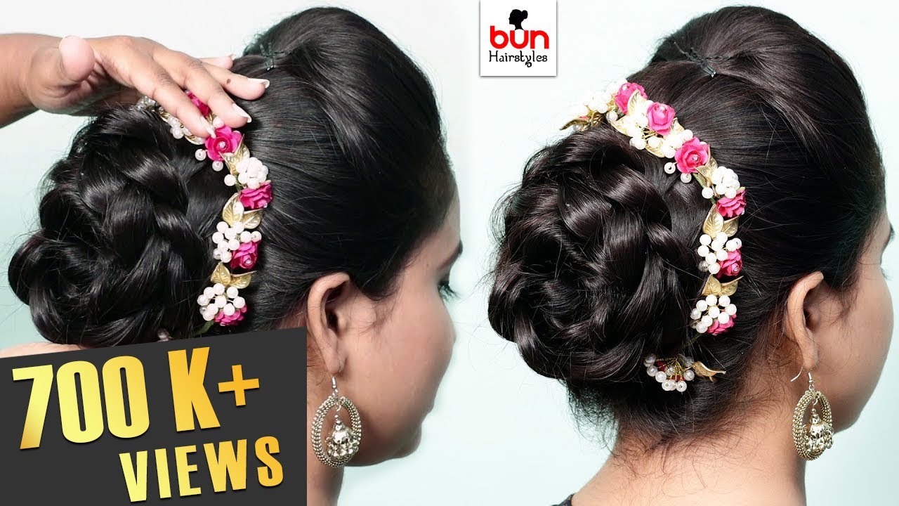 2 beautiful bridal bun hairstyles | wedding hairstyles | bridal hairstyle | bun hairstyles | style
