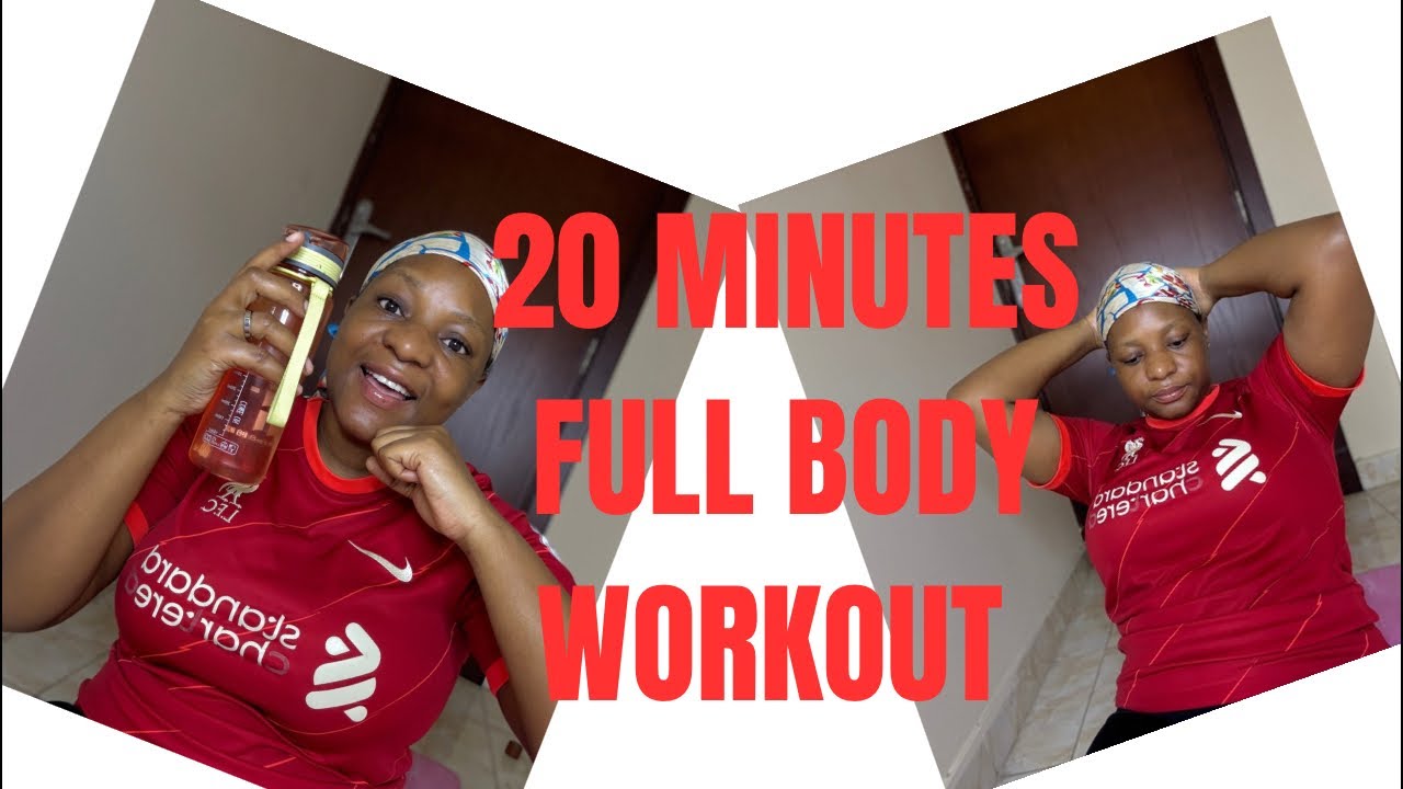 20 MINUTES FULL BODY WORKOUT| AFRICAN COUPLE LIVING IN BAHRAIN 🇧🇭