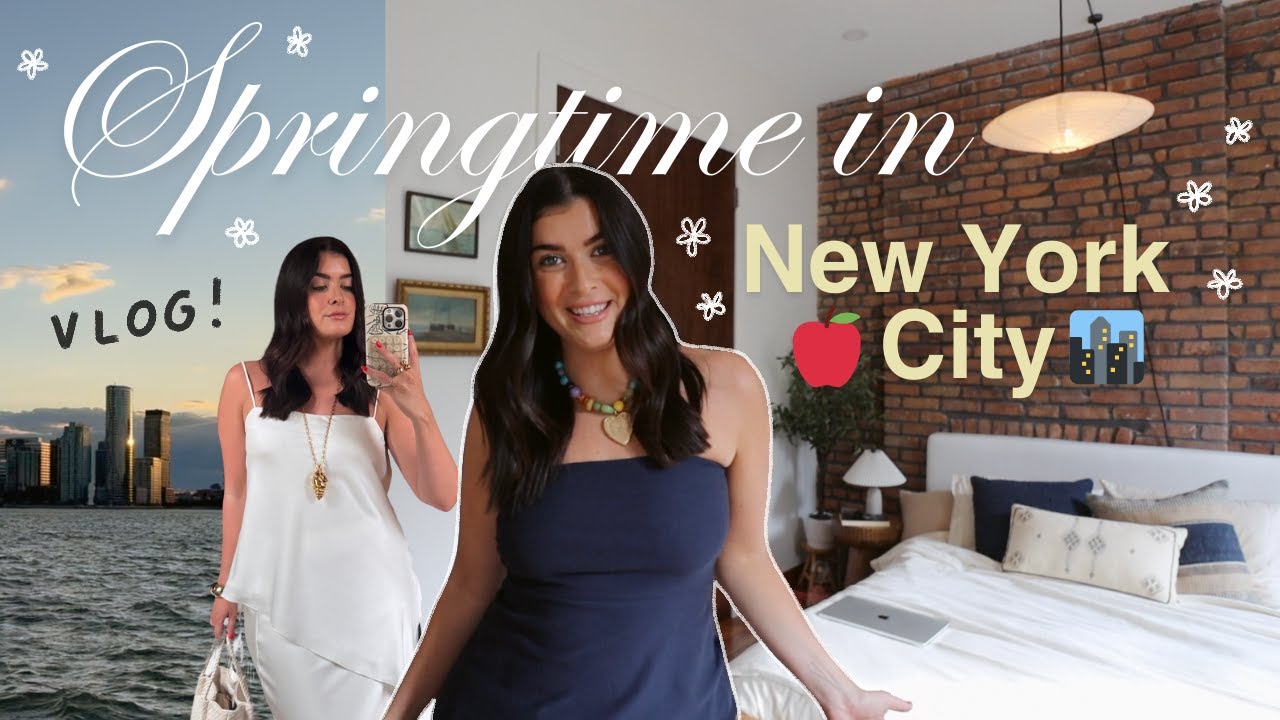 spring in NYC vlog: talking about social anxiety, cooking, new projects, & more