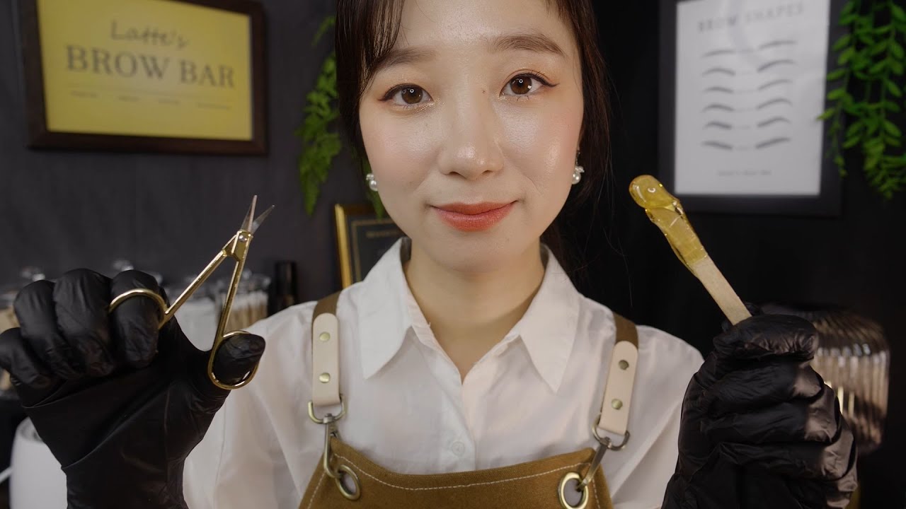 Relaxing Brow Waxing & Tinting🖊 ASMR