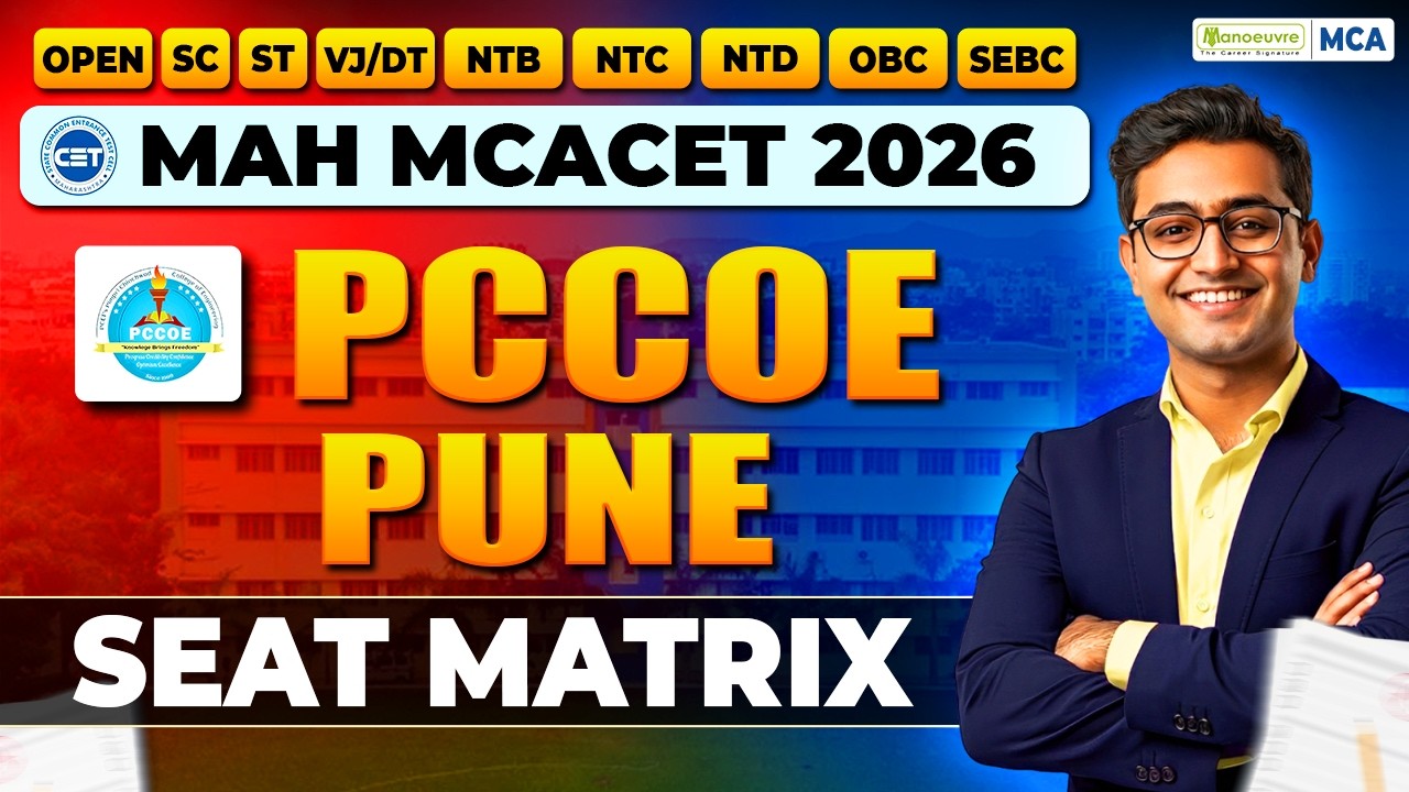 PCCOE Pune MCA Seat Matrix 2026 🔥 Category Wise Seats & MAH MCA CET Counselling Explained