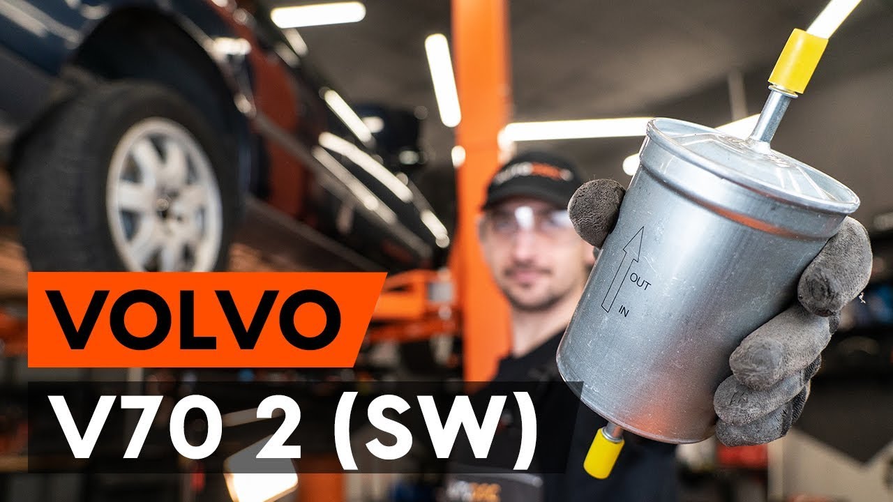 How to change fuel filter VOLVO V70 2 (SW) [TUTORIAL AUTODOC]