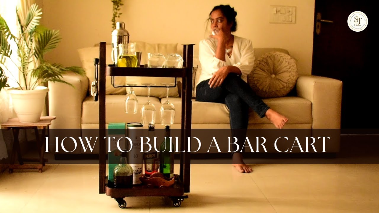 DIY Bar Cart/Tea Trolley | Building my Boyfriend's Birthday Gift 🤍