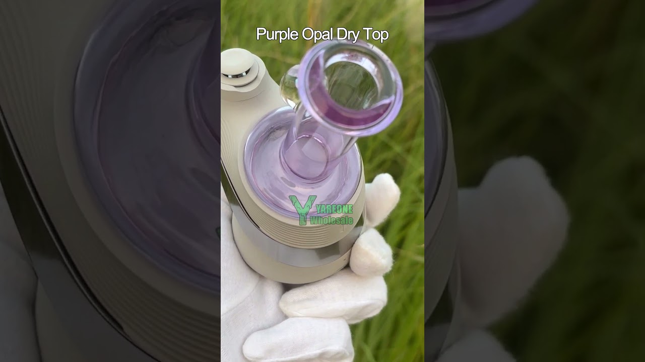 Puffco Peak purple glass opal dry topper attachment wholesale #puffcotop #puffcopeakattachment