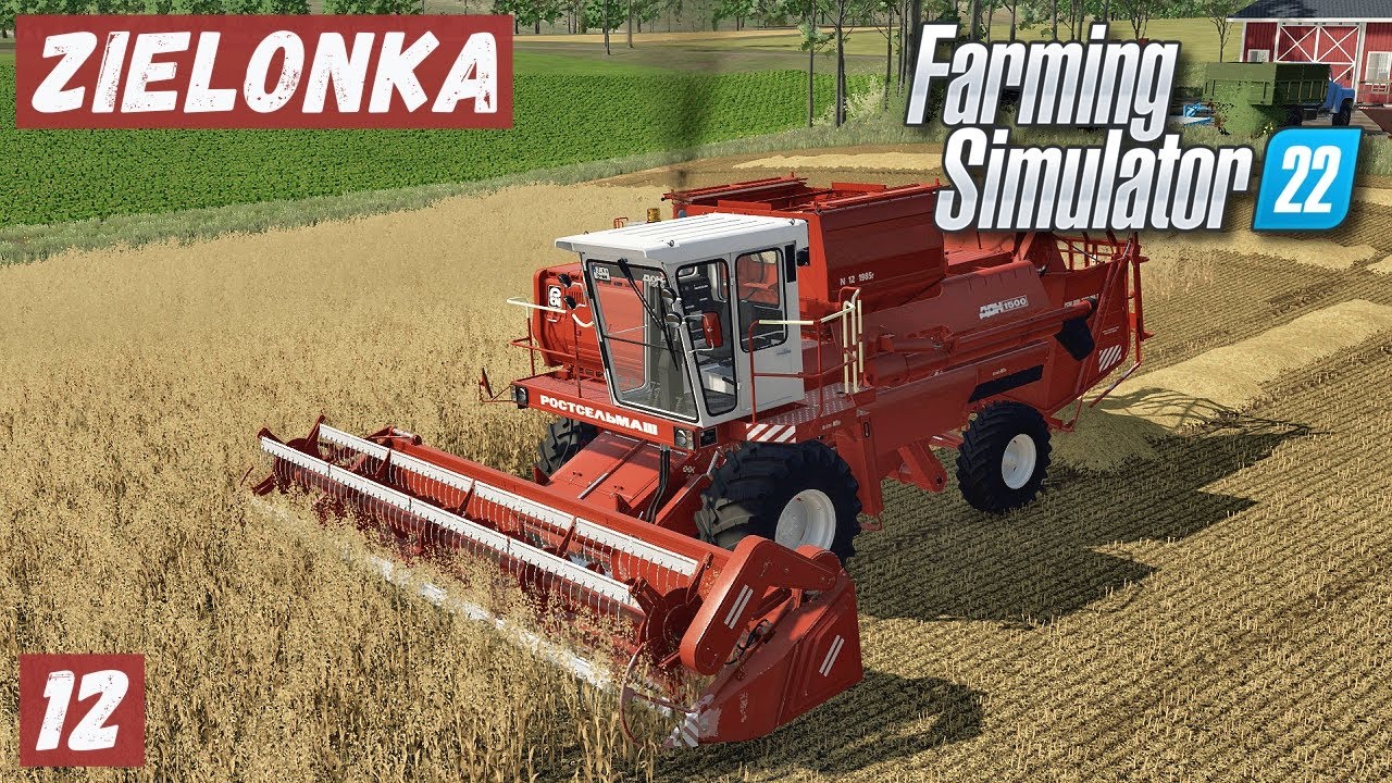 FS 22 - ZIELONKA.  Убираю ОВЁС.  Собираю СОЛОМУ # 12