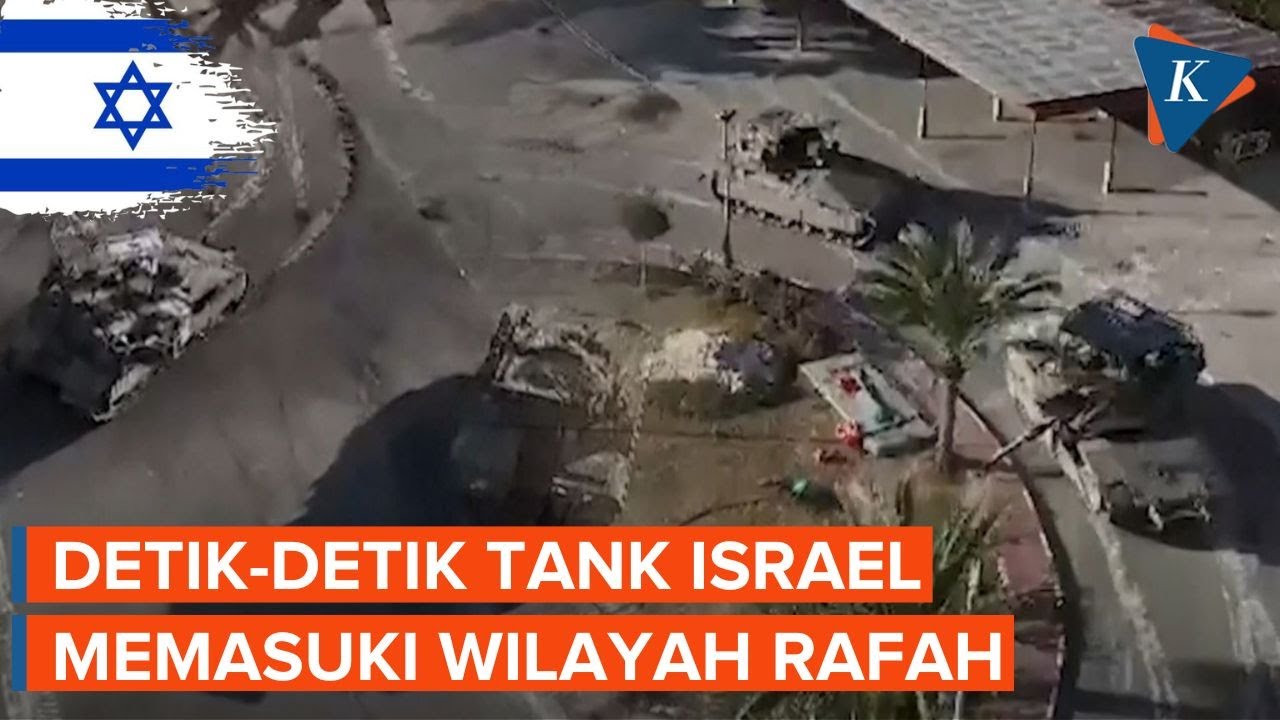 Detik-detik Tank Militer Israel Masuki Rafah