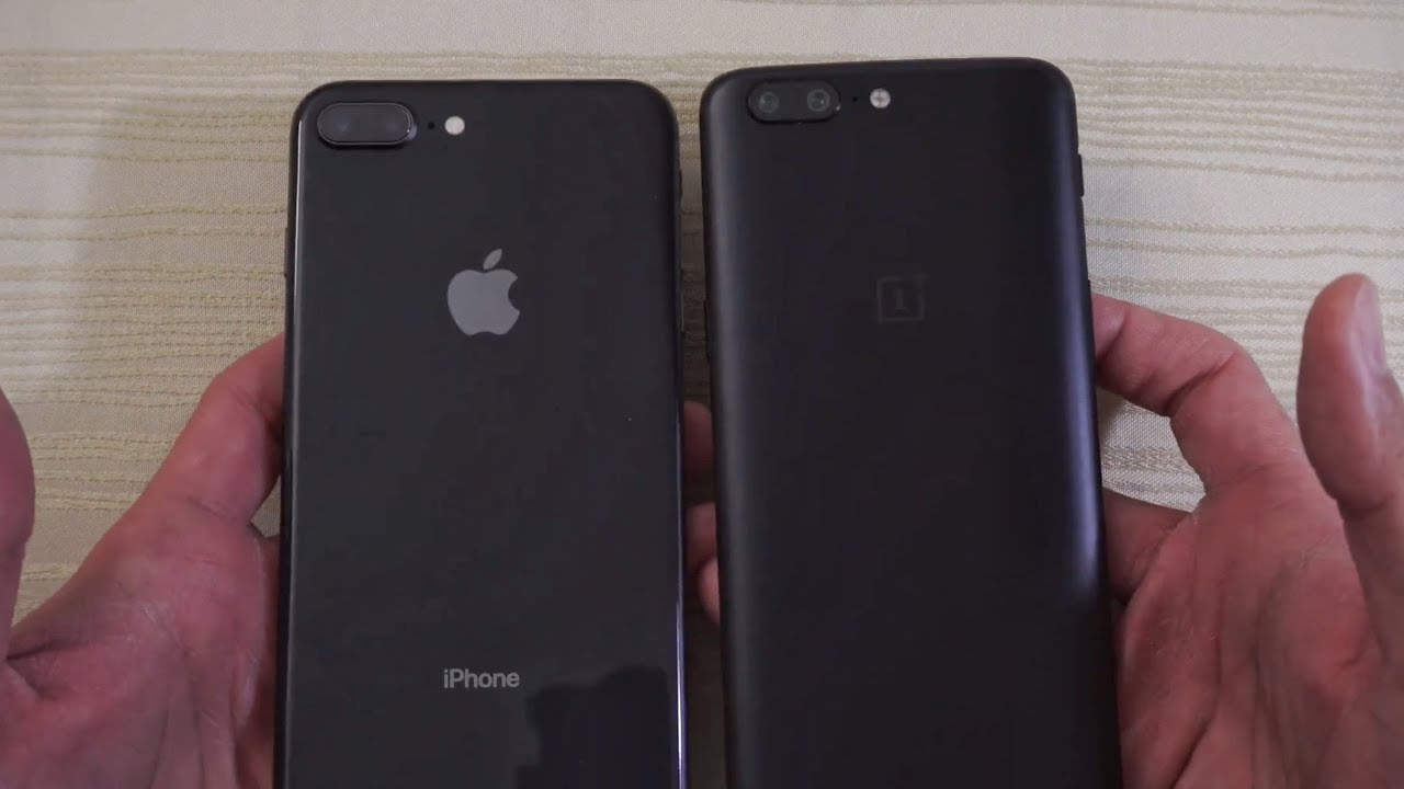 iPhone 8 Plus vs OnePlus 5 - Speed Test! (4K)