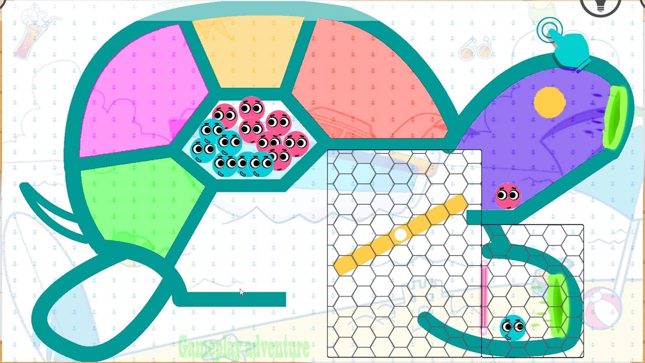 Love Balls 3 Stars ( Levels 381 - 410 ) Love Balls Turtle Daily Level Gameplay Walkthrough