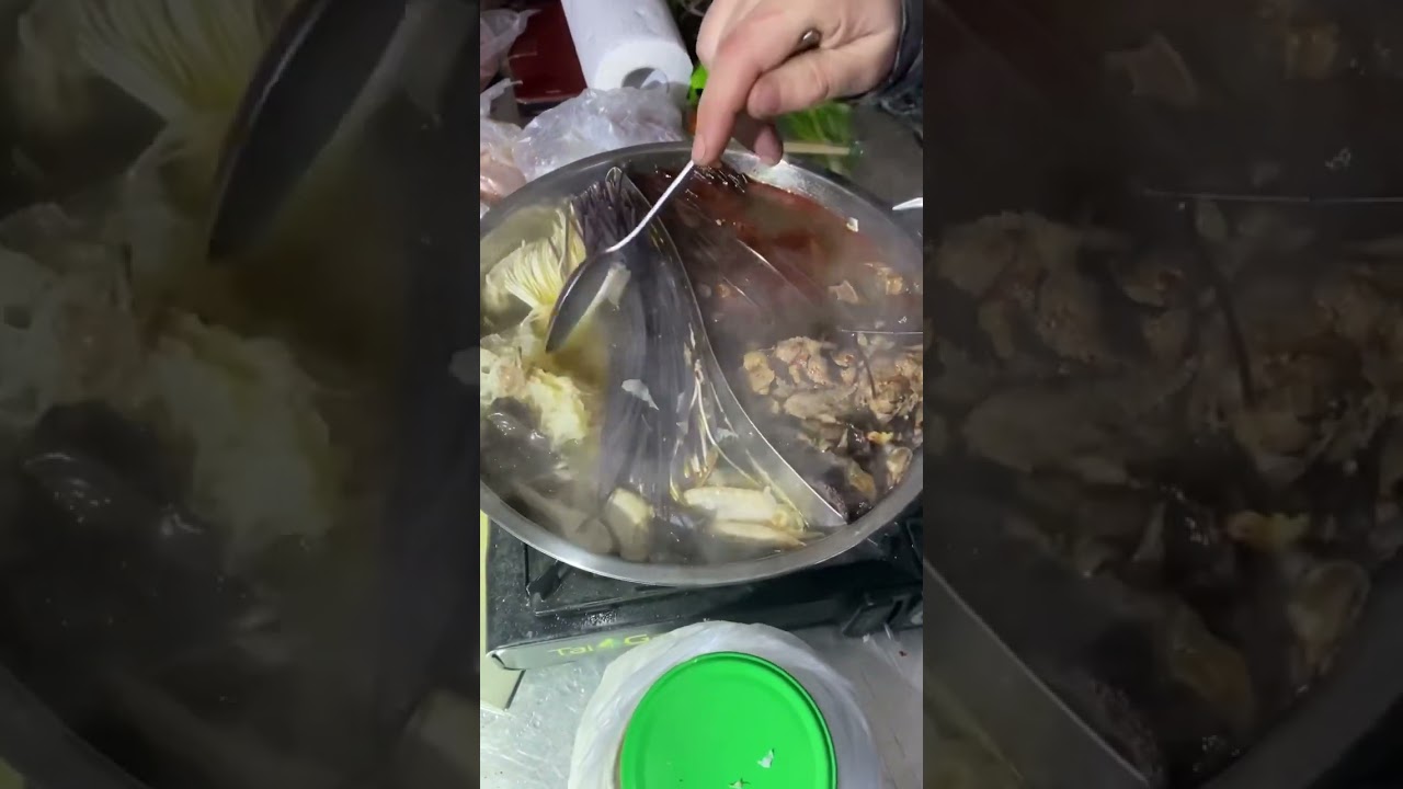 Готовим Хого в походных условиях / outdoor Hot Pot 🔥❄️ #отдых #природа #лес #зима #best_trip