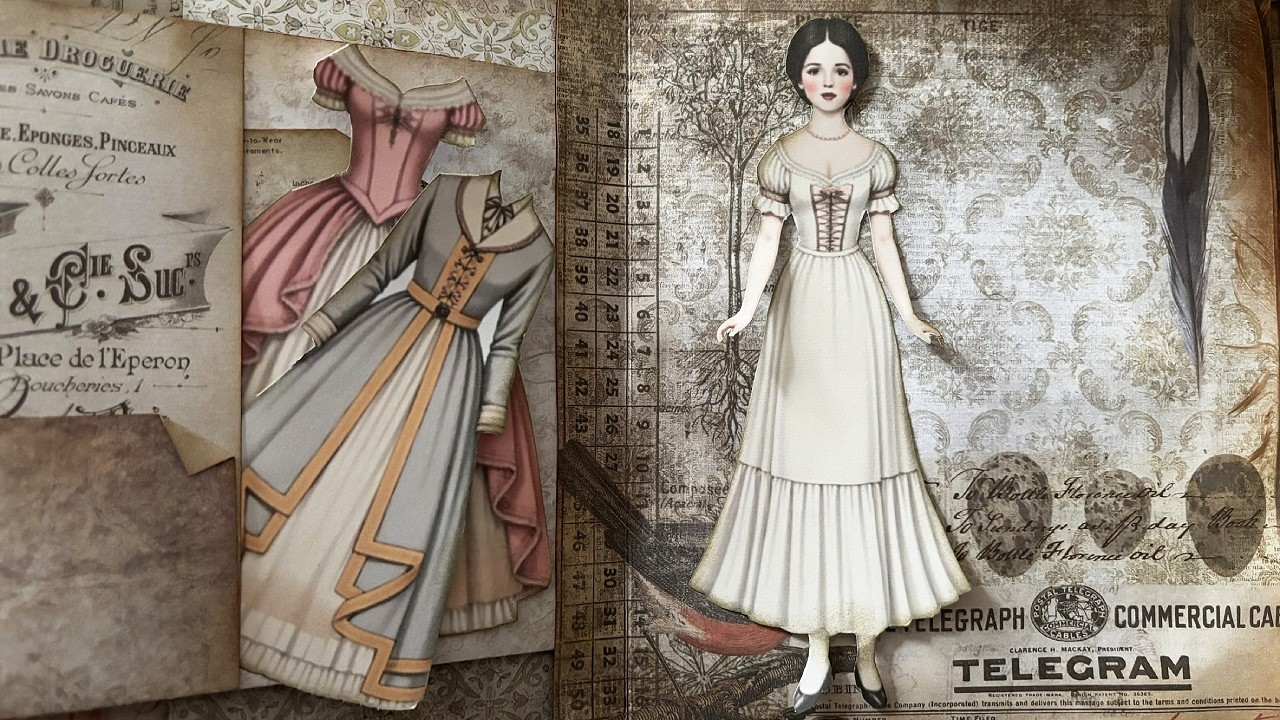 Victorian Antique Paper Doll - Free Printable!