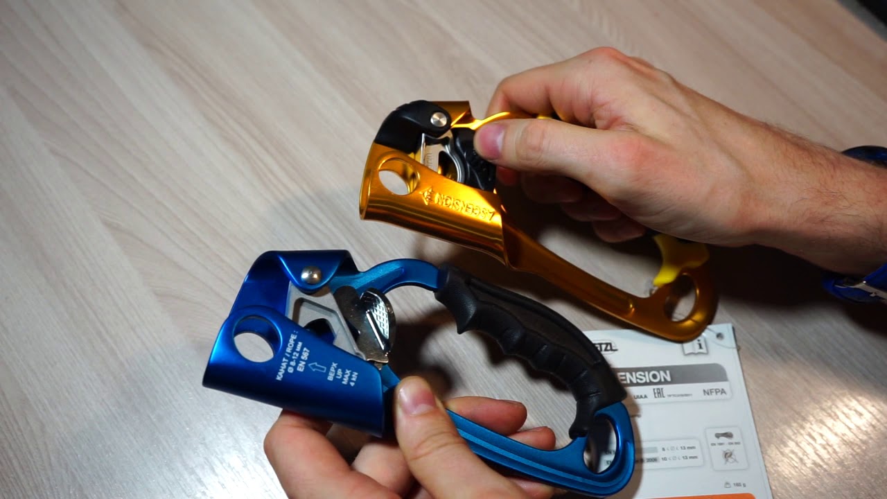 Новый жумар Vento. Сравнение с Petzl