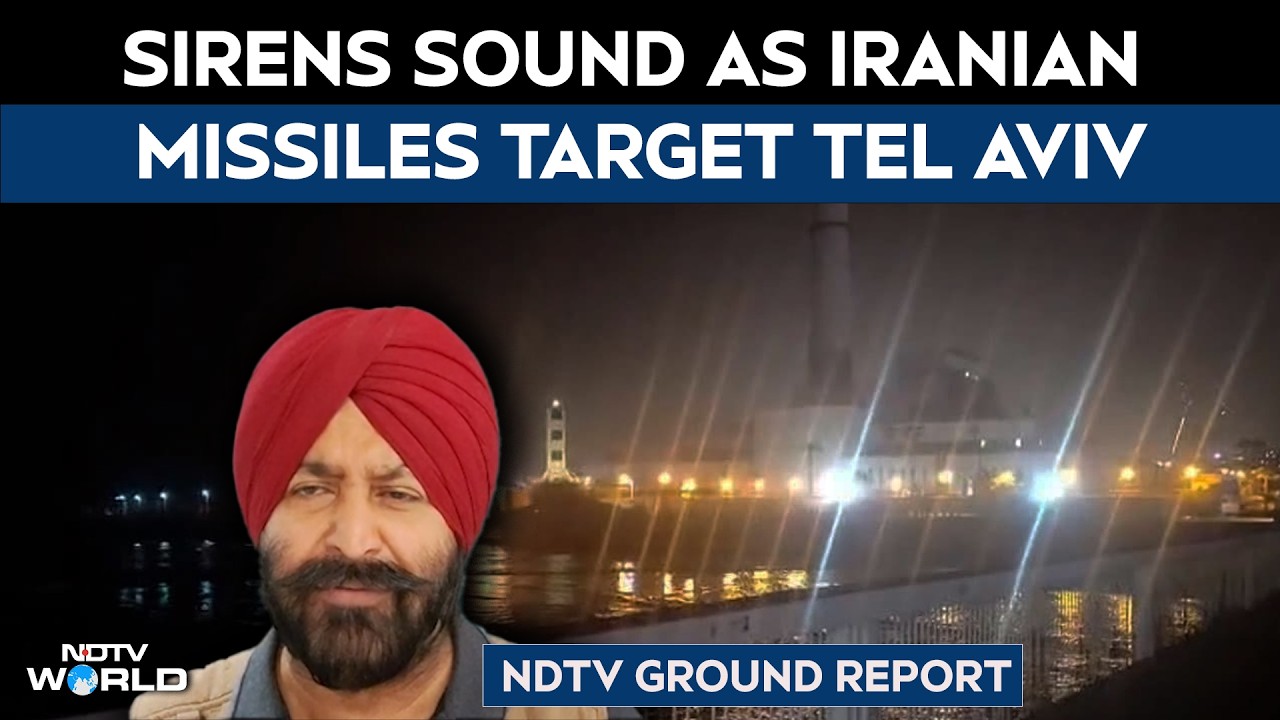 Israel Iran War LIVE | NDTV Ground Report | Sirens Sound As Missiles Target Tel Aviv