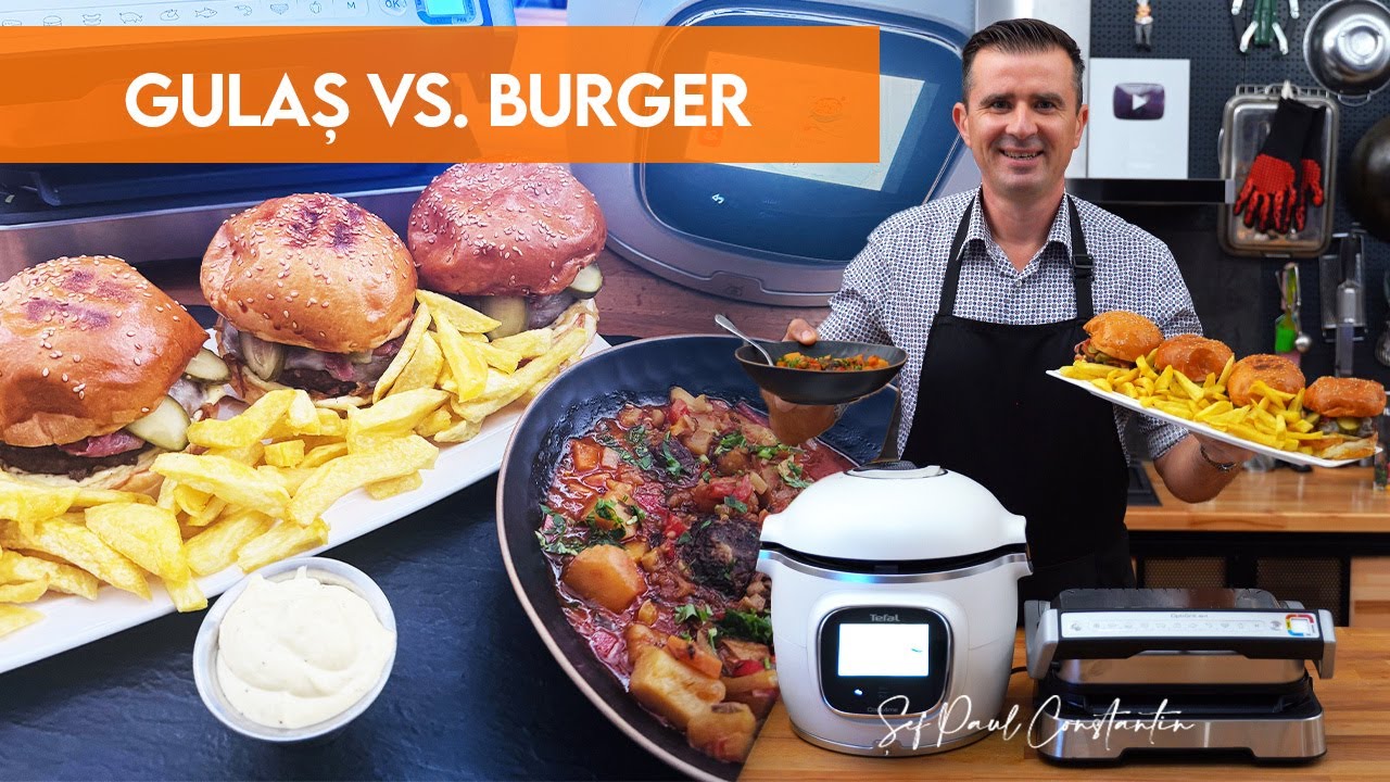 🍔 OptiGrill 4-în-1 face burgeri, Tefal Cook4me Touch Pro răspunde cu Gulaș – cine câștigă duelul? 🍲