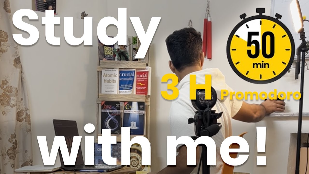 Study With Me | 3 Hour Deep Focus Session 📚☕ | Lofi Music + Exercise Breaks
