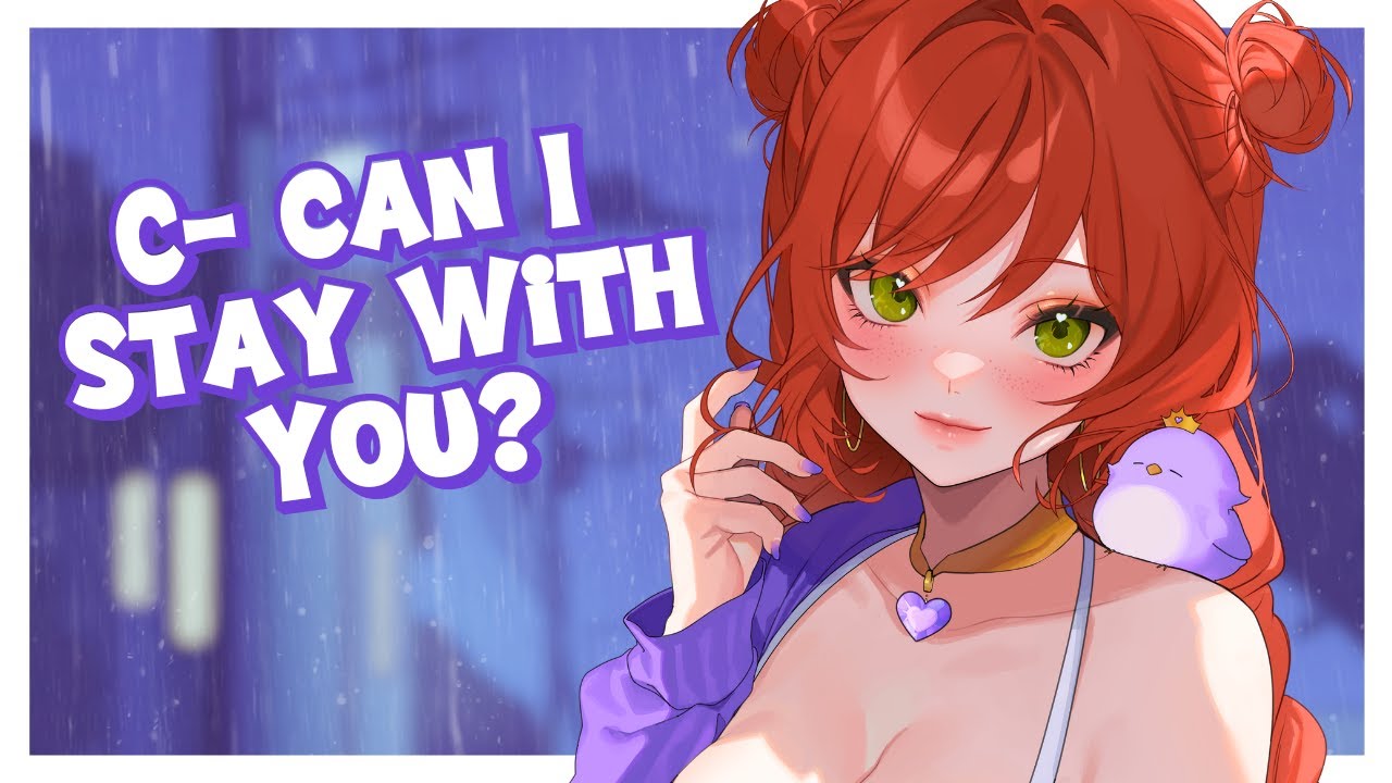 ASMR | Please Hold Me Til It's Over 🥺 Shy Girl Next Door [Thunderstorm]