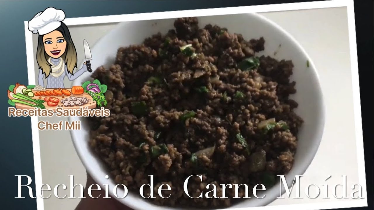 [RECHEIO] Recheio de Carne Moída |  Delicioso e Saudável - Receitas Saudáveis - Chef Mii