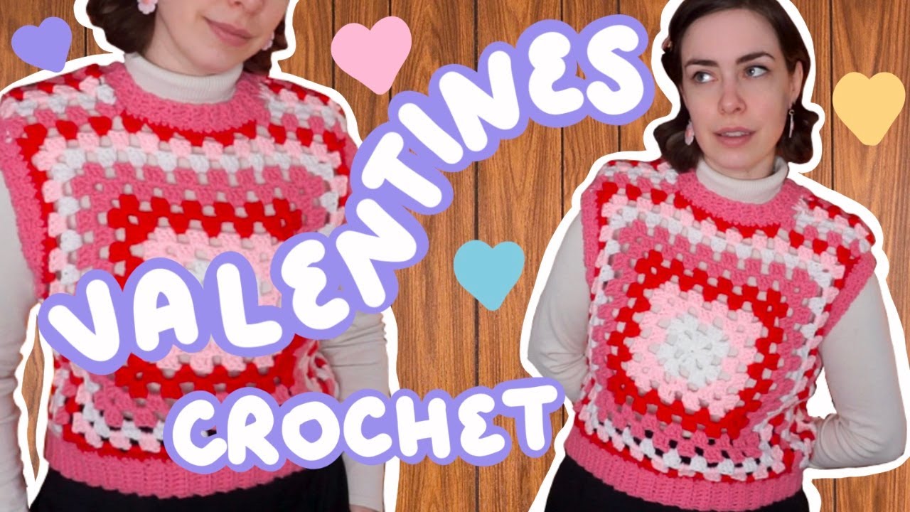 Crocheting a Valentines day Inspired Vest!