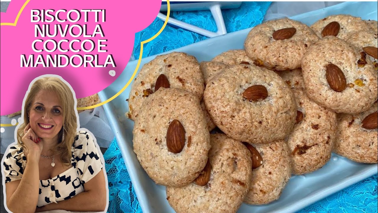 BISCOTTI NUVOLA COCCO E MANDORLE SENZA GLUTINE E SENZA LATTOSIO
