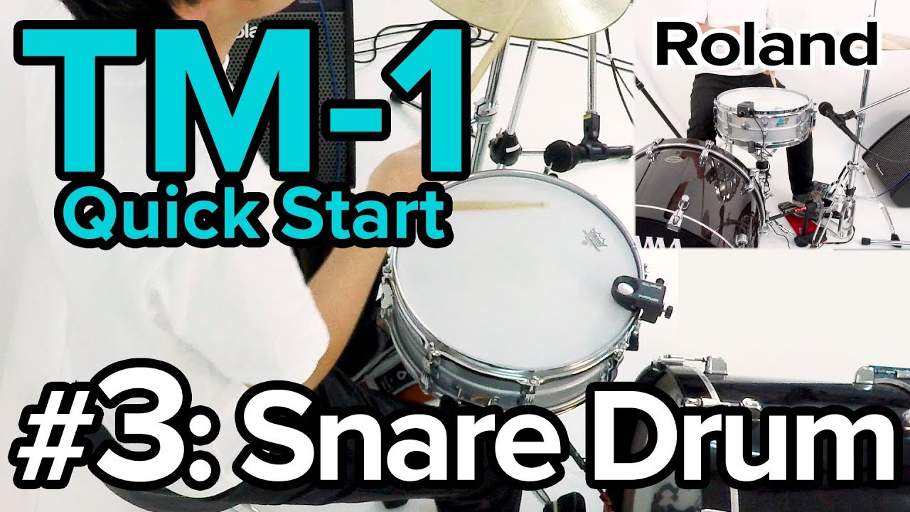 “Using the TM-1 to Change the Snare Drum Sound” Roland TM-1 #3